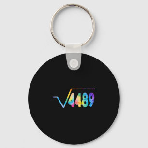 Funny 67 Meme Square Root 4489 Slang Math Teacher Key Ring