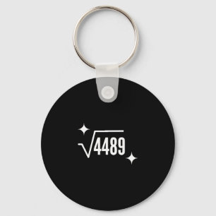 Funny 67 Meme Square Root 4489 Slang Math Teacher  Key Ring