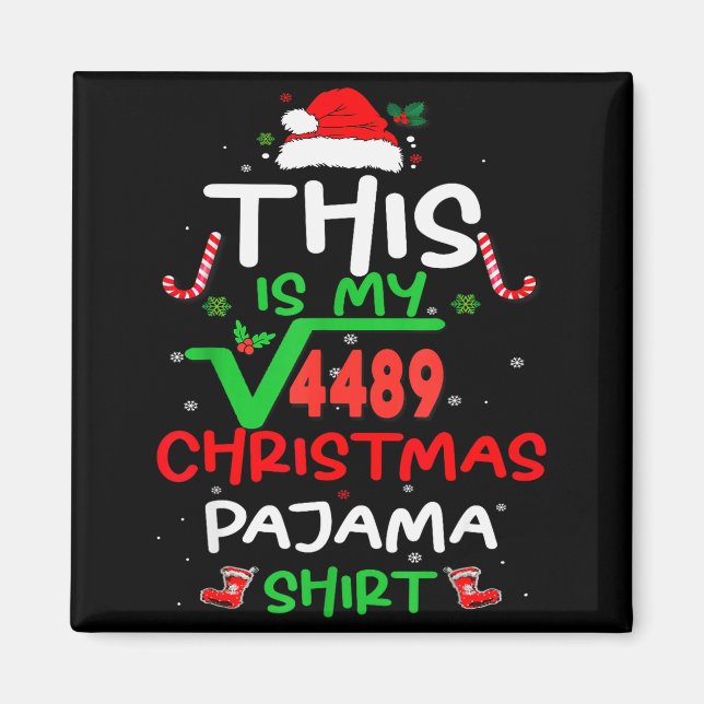 Funny 67 Meme Square Root 4489 Slang Math Teacher  Magnet (Front)