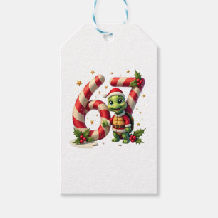 Funny 67 Meme Turtle Christmas PJm Men Women Famil Gift Tags