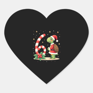 Funny 67 Meme Turtle Christmas PJm Men Women Famil Heart Sticker