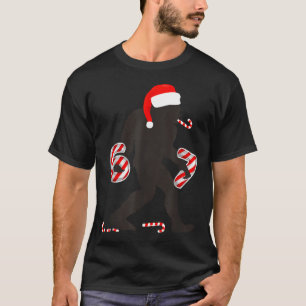 Funny 67 Meme With Bigfoot And Candy Canes Christm T-Shirt
