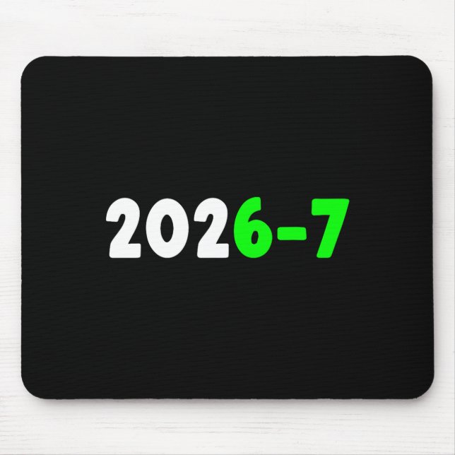 Funny 67 New Year 2026 Graphic  Mouse Mat (Front)