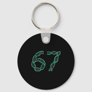 Funny 67 Number Meme Dna Replication Molecular Sci Key Ring