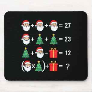 Funny 67 Santa Tree Math Teacher Christmas Xmas Hu Mouse Mat