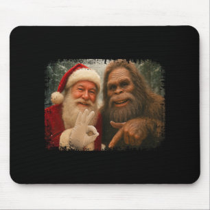 Funny 67 Santa With Bigfoot Six Seven 6 7 Meme Chr Mouse Mat
