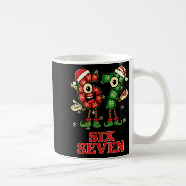 Funny 67 Six Seven 6-7 Italian Christmas Holiday W Coffee Mug (Right)