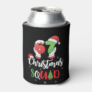 Funny 67 Six Seven Brianrot Christmas Squad Can Cooler