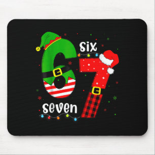 Funny 67 Six Seven Christmas Boys Girls Kids Teens Mouse Mat