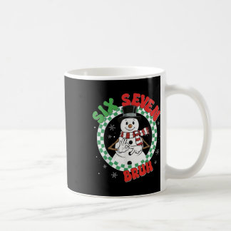 Funny 67 Six Seven Christmas Bruh Snowman Kids Boy Coffee Mug
