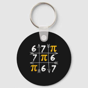 Funny 67 six seven day 3.14 math meme number humou key ring