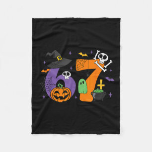 Funny 67 Six Seven Halloween Meme Gen Alpha Fleece Blanket