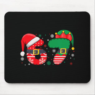 Funny 67 Six Seven Meme 6-7 Christmas Xmas Pajamas Mouse Mat