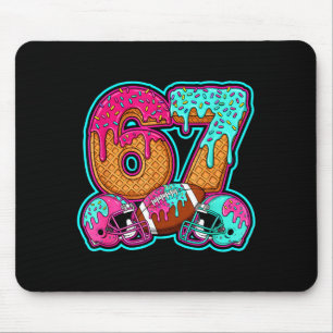 Funny 67 Six Seven Meme American Football Number # Mouse Mat