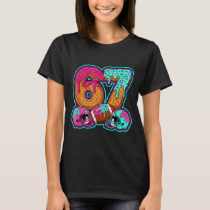 Funny 67 Six Seven Meme American Football Number # T-Shirt