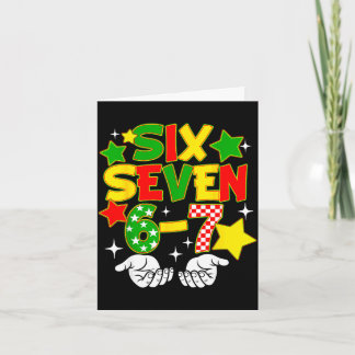 Funny 67 six seven meme black history african card