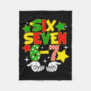 Funny 67 six seven meme black history african fleece blanket