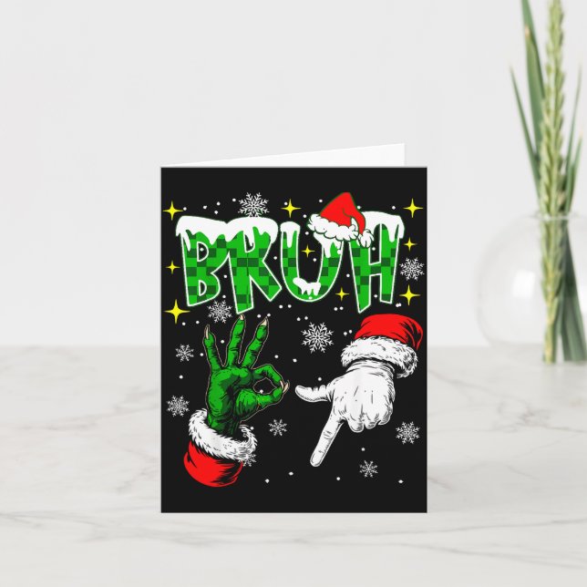 Funny 67 Six Seven Meme Christmas 6 7 Tee Gen Z Sl Card (Front)