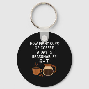 Funny 67 Six Seven Meme Coffee Lover Teacher Key Ring