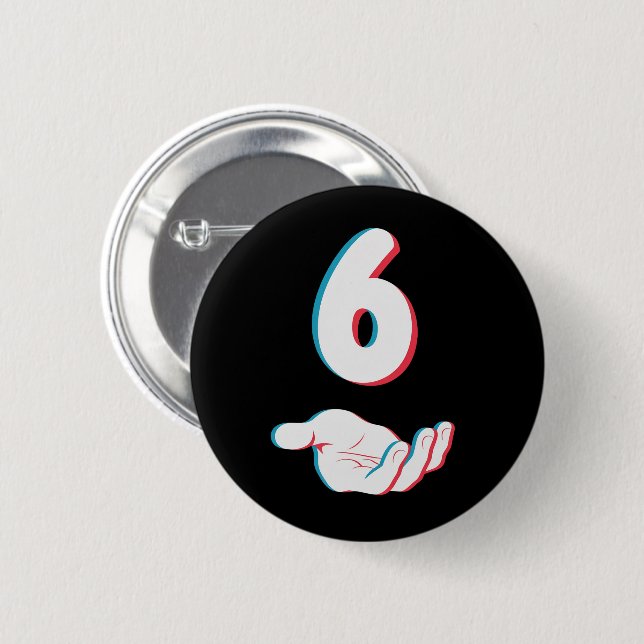 Funny 67 Six Seven Meme Couple Matching  6 Cm Round Badge (Front & Back)