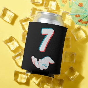 Funny 67 Six Seven Meme Couple Matching Can Cooler