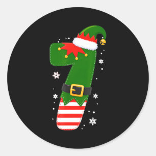 Funny 67 Six Seven Meme Couple Matching Christmas  Classic Round Sticker