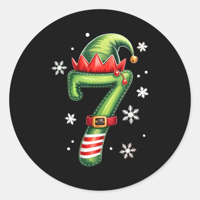 Funny 67 Six Seven Meme Couple Matching Christmas  Classic Round Sticker (Front)