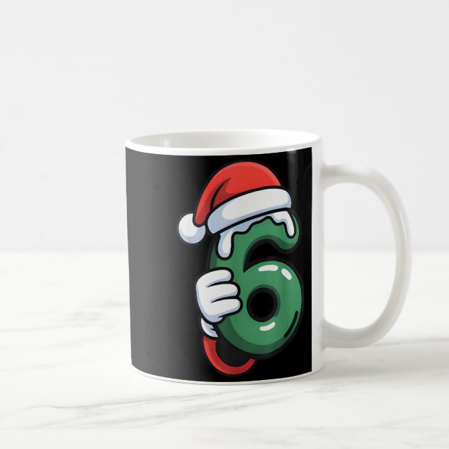 Funny 67 Six Seven Meme Couple Matching Christmas  Coffee Mug (Right)