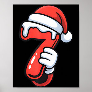 Funny 67 Six Seven Meme Couple Matching Christmas  Poster