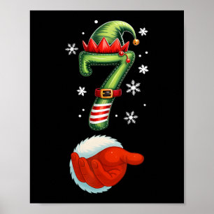 Funny 67 Six Seven Meme Couple Matching Christmas Poster
