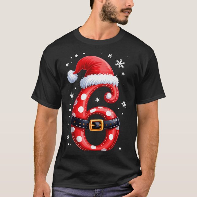 Funny 67 Six Seven Meme Couple Matching Christmas  T-Shirt (Front)
