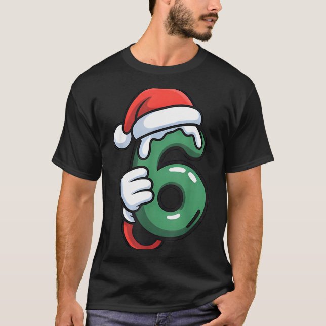 Funny 67 Six Seven Meme Couple Matching Christmas  T-Shirt (Front)