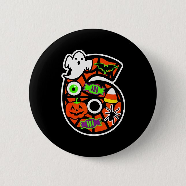 Funny 67 Six Seven Meme Couple Matching Halloween  6 Cm Round Badge (Front)