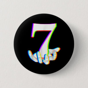 Funny 67 Six Seven Meme Couple Matching Halloween  6 Cm Round Badge