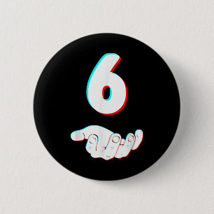 Funny 67 Six Seven Meme Couple Matching Halloween  6 Cm Round Badge