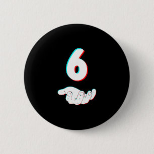 Funny 67 Six Seven Meme Couple Matching Halloween  6 Cm Round Badge