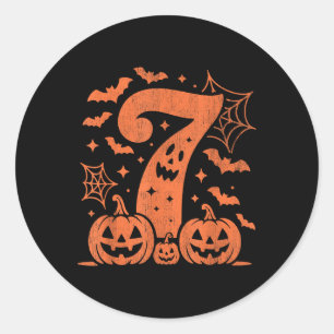 Funny 67 Six Seven Meme Couple Matching Halloween  Classic Round Sticker