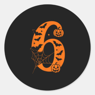 Funny 67 Six Seven Meme Couple Matching Halloween  Classic Round Sticker