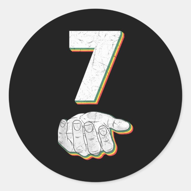 Funny 67 Six Seven Meme Couple Matching Halloween  Classic Round Sticker (Front)