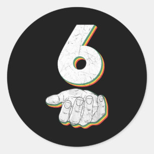 Funny 67 Six Seven Meme Couple Matching Halloween Classic Round Sticker