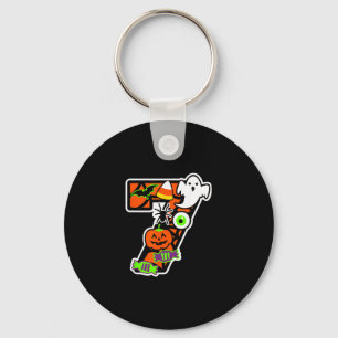 Funny 67 Six Seven Meme Couple Matching Halloween  Key Ring