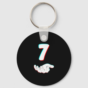 Funny 67 Six Seven Meme Couple Matching Halloween Key Ring
