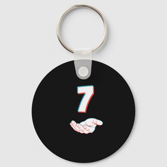 Funny 67 Six Seven Meme Couple Matching Halloween  Key Ring (Front)
