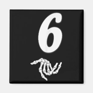 Funny 67 Six Seven Meme Couple Matching Halloween  Magnet