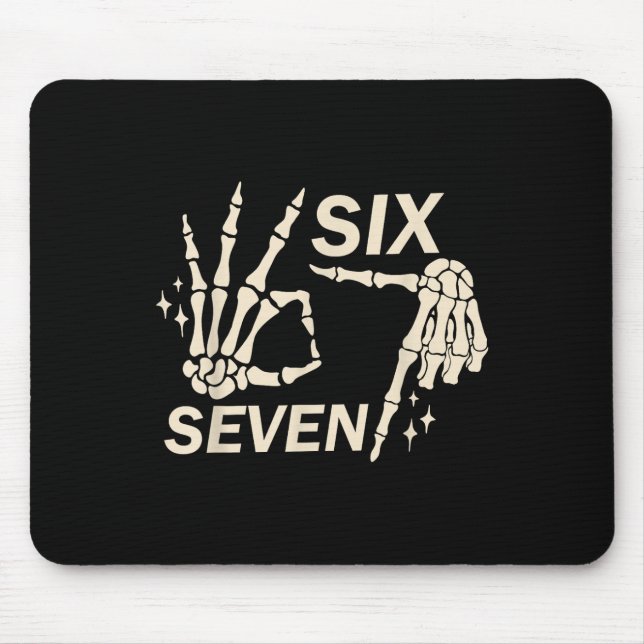 Funny 67 Six Seven Meme Couple Matching Halloween  Mouse Mat (Front)