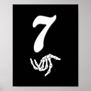 Funny 67 Six Seven Meme Couple Matching Halloween  Poster