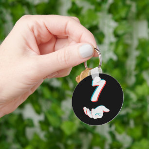 Funny 67 Six Seven Meme Couple Matching Key Ring