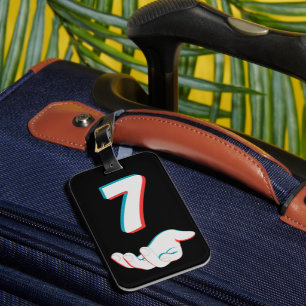 Funny 67 Six Seven Meme Couple Matching  Luggage Tag