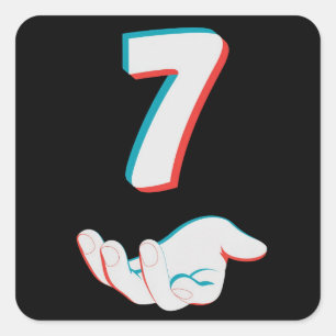 Funny 67 Six Seven Meme Couple Matching Square Sticker