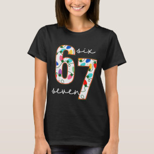 Funny 67 Six Seven Meme Cringe Christmas T-Shirt